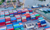 Porto, dogana, container, navi cargo