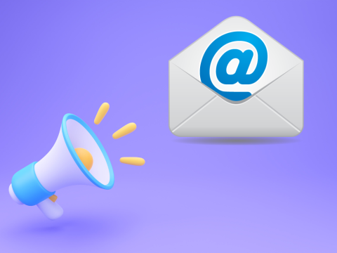 altoparlante, attenzione, notifica mail, busta, chiocciola