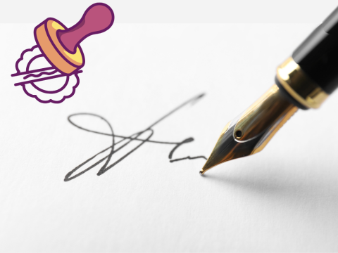 stilografica, firma, bollo autorizzazione