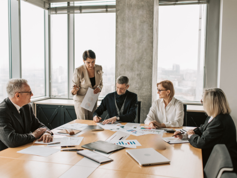 ufficio, gruppo di lavoro, firma del foglio