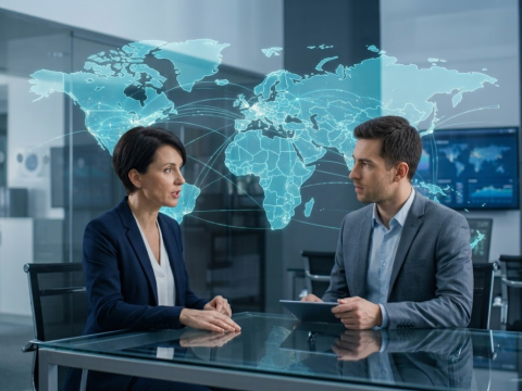 export, assistenza, orientamento, persone che si confrontano