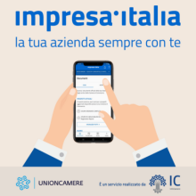 impresa.italia logo, immagine smartphone mani