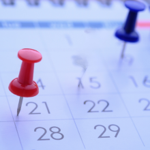 calendario da tavolo, puntina, 21