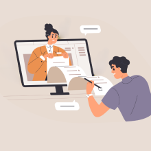 infografica uomo, donna, lungo elenco, pc