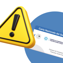 alert, attenzione, smart card, logo camera