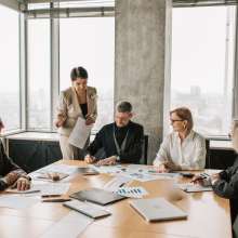 ufficio, gruppo di lavoro, firma del foglio