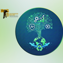 San Francesco logo celebrazione 1226-2026, albero, esg, riciclo