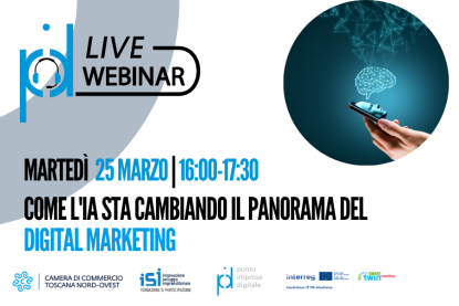 PID logo, live webinar, immagine cel cervello