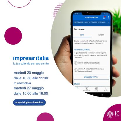 impresa.italia logo, immagine smartphone mani