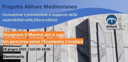 lastre di marmo, progetto abitare mediterraneo logo