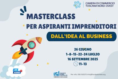 masterclass per aspiranti imprenditori, razzo, startup