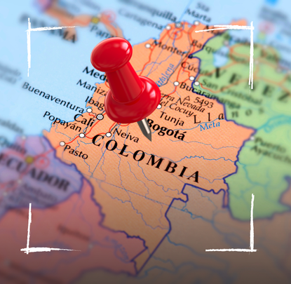 colombia cartina