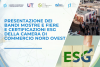 locandina evento, esg, fiere, persone agli stand