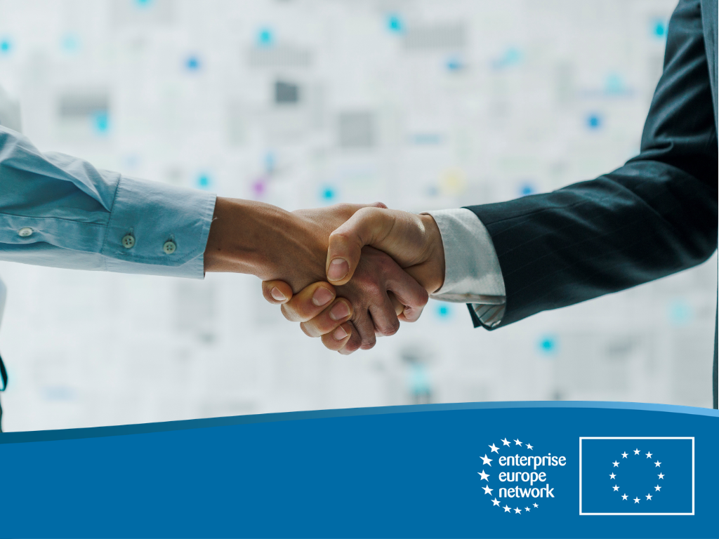 logo EEN, Europa, stretta di mano, collaborazione