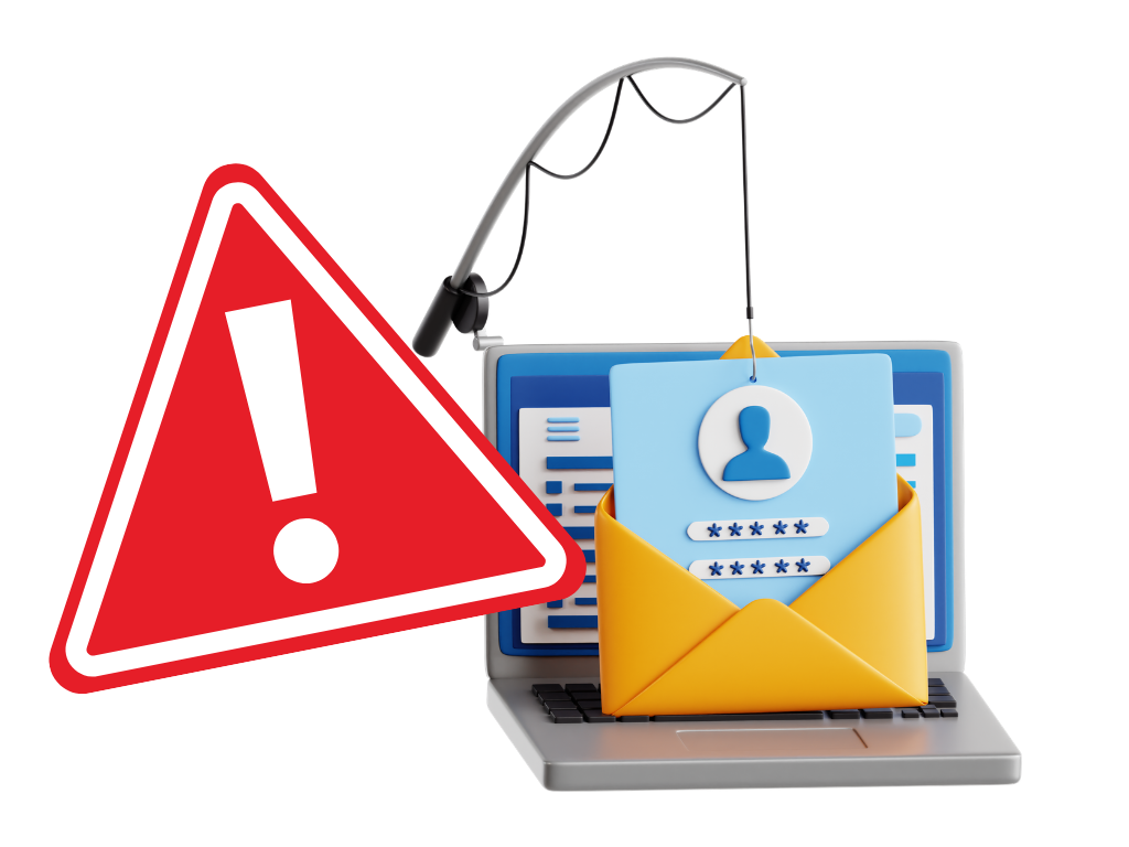 attenzione, canna da pesca, mail, dati utente, phishing